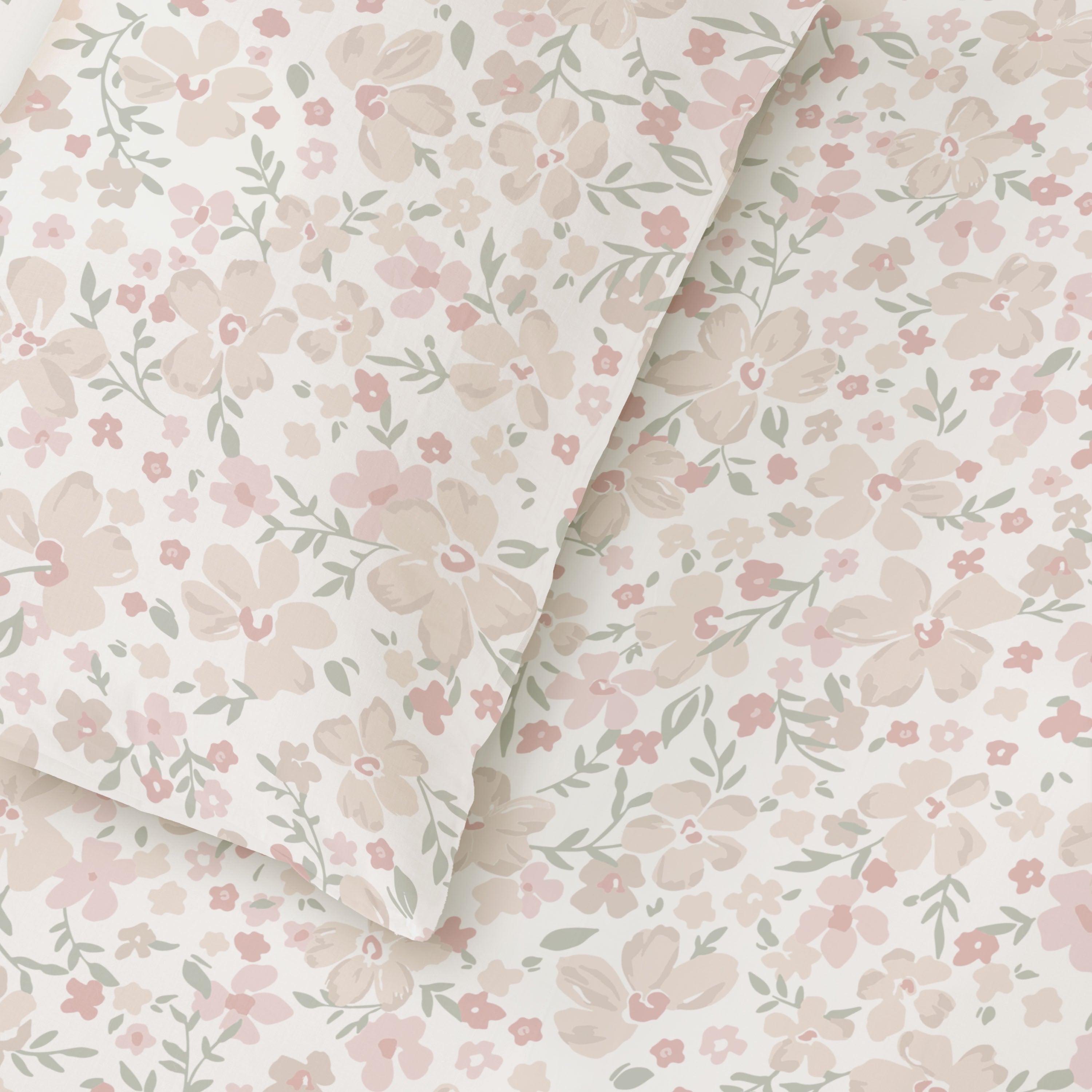 Organic Kids Fitted Sheet - Blossom - Makemake Organics
