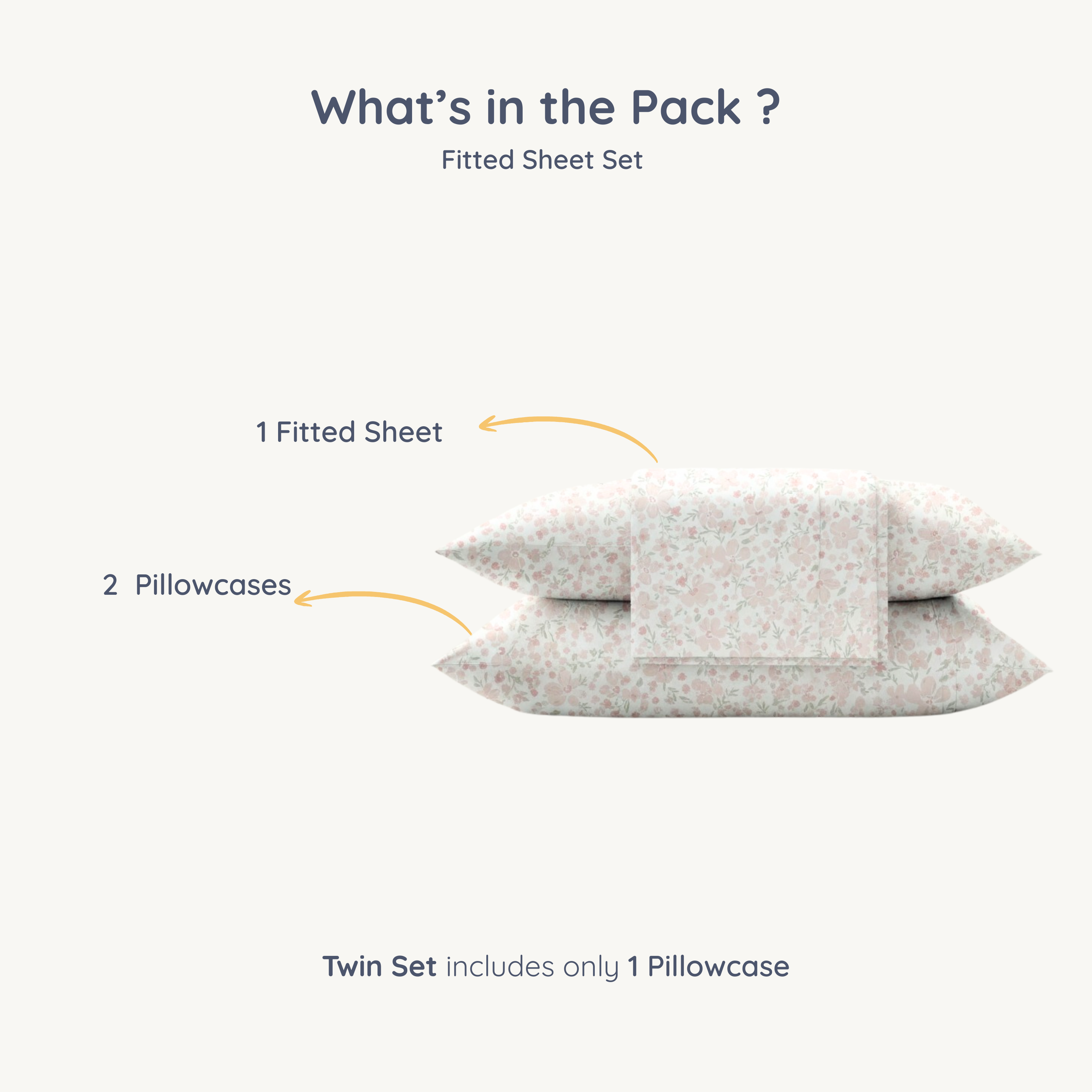 Organic Kids Fitted Sheet - Blossom - Makemake Organics