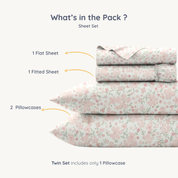 Organic Cotton Sheet Set - Blossom - Makemake Organics