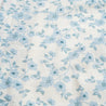 Organic Short Sleeve Flutter Dress - Blue Vines - Makemake Organics