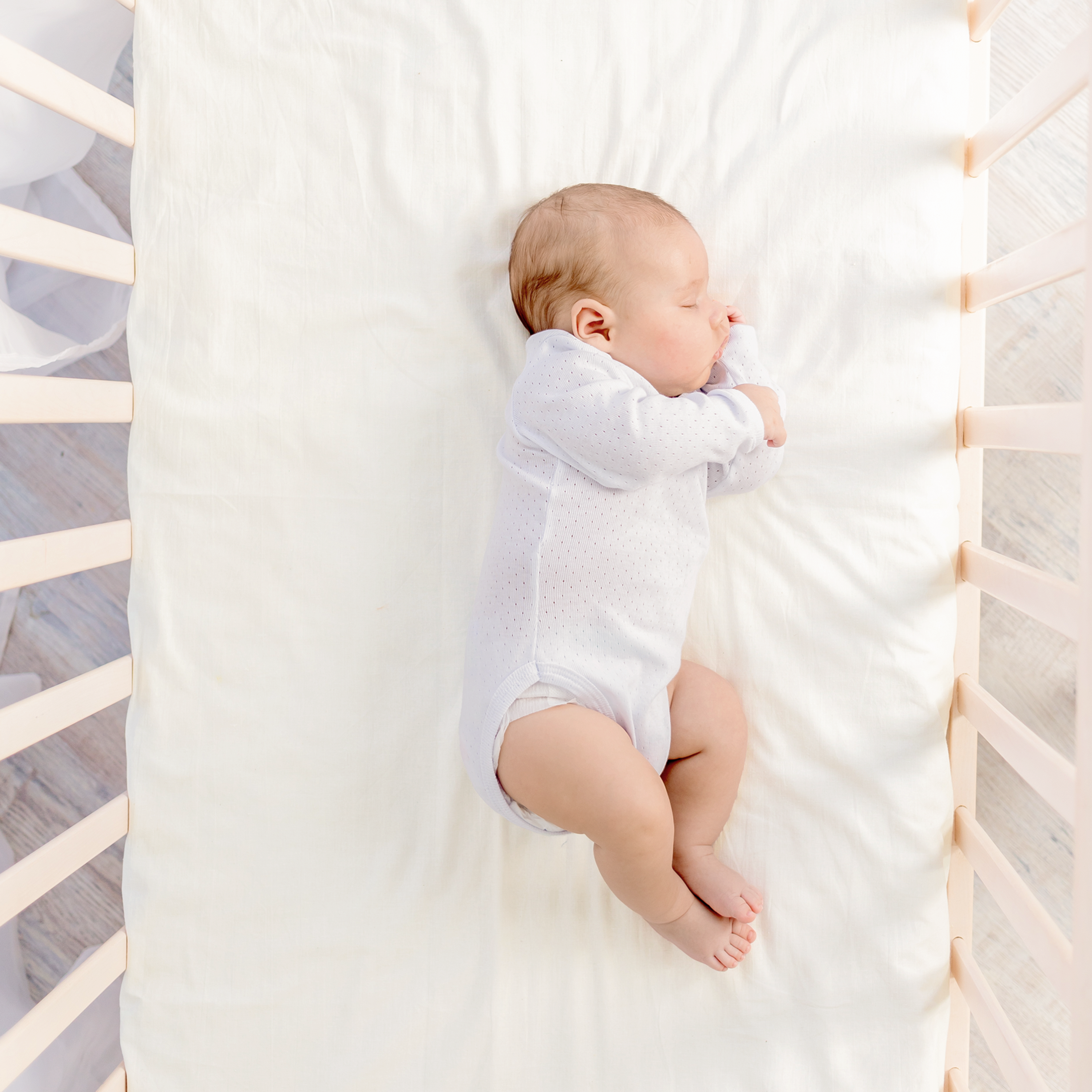 Organic Crib Sheet - Ivory - Makemake Organics