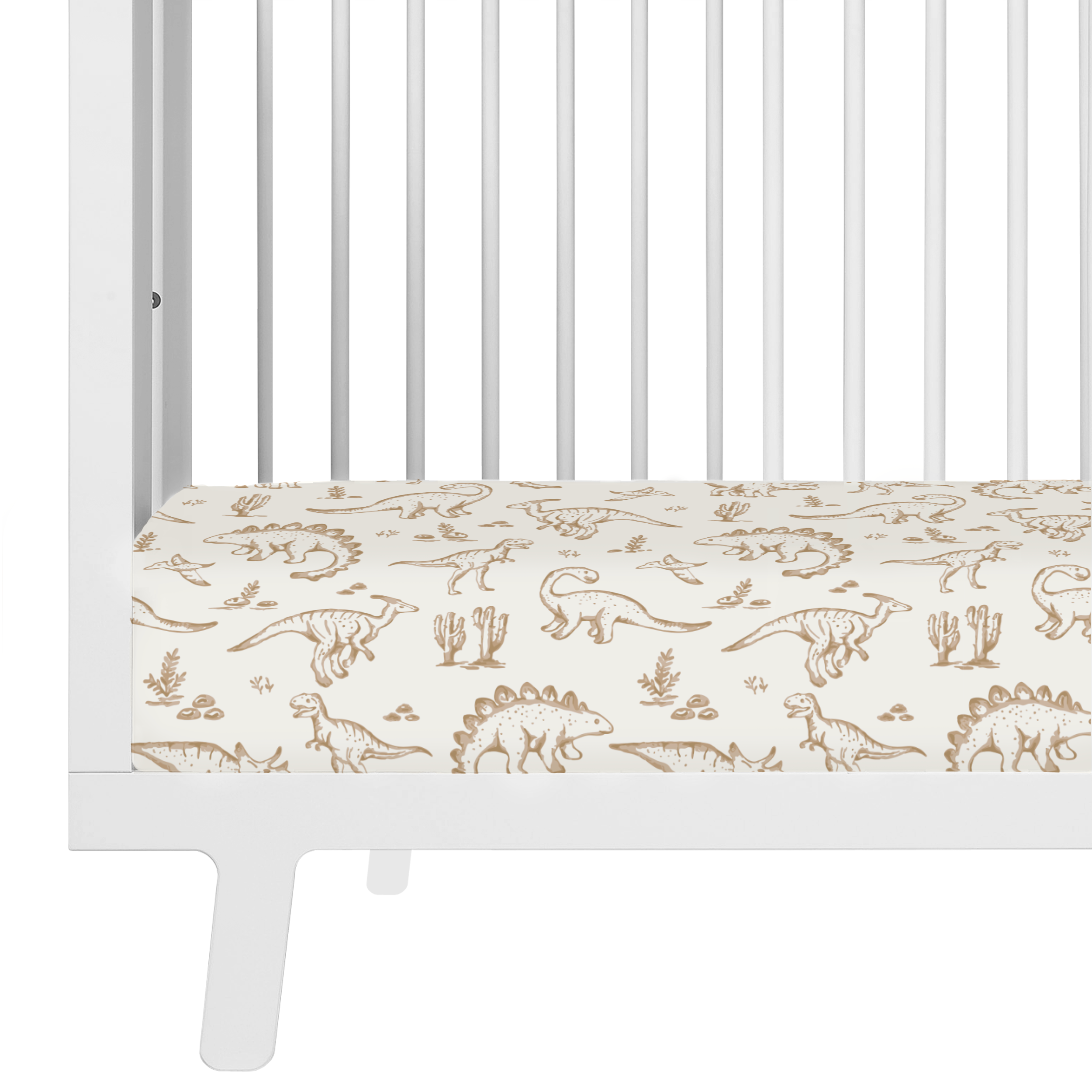 Organic Crib Sheet - Dino Dreams - Makemake Organics