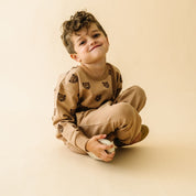Organic Fleece Sweatshirt - Wild Bear - Makemake Organics