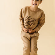 Organic Fleece Sweatshirt - Happy Camper - Makemake Organics