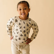 Organic Fleece Sweatshirt - Posy - Makemake Organics