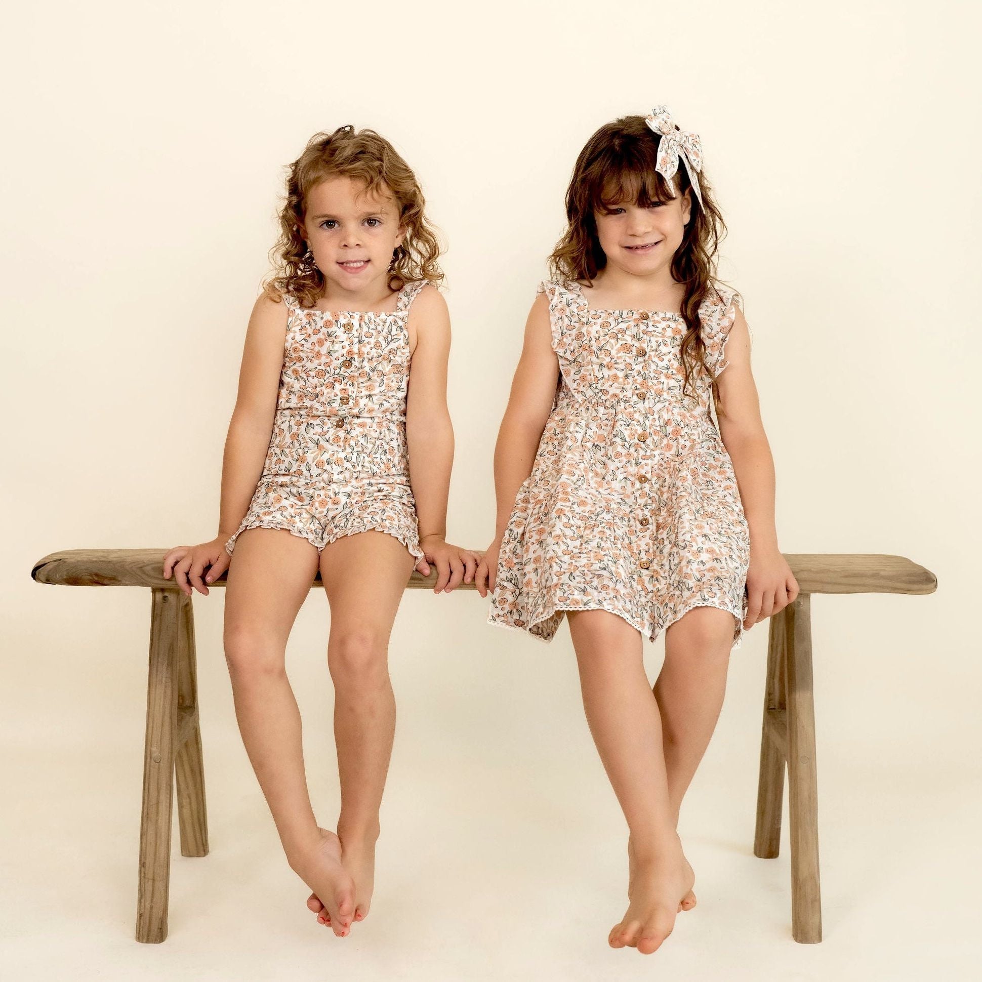 Organic Flutter Jumpsuit - Magnolia - Makemake Organics