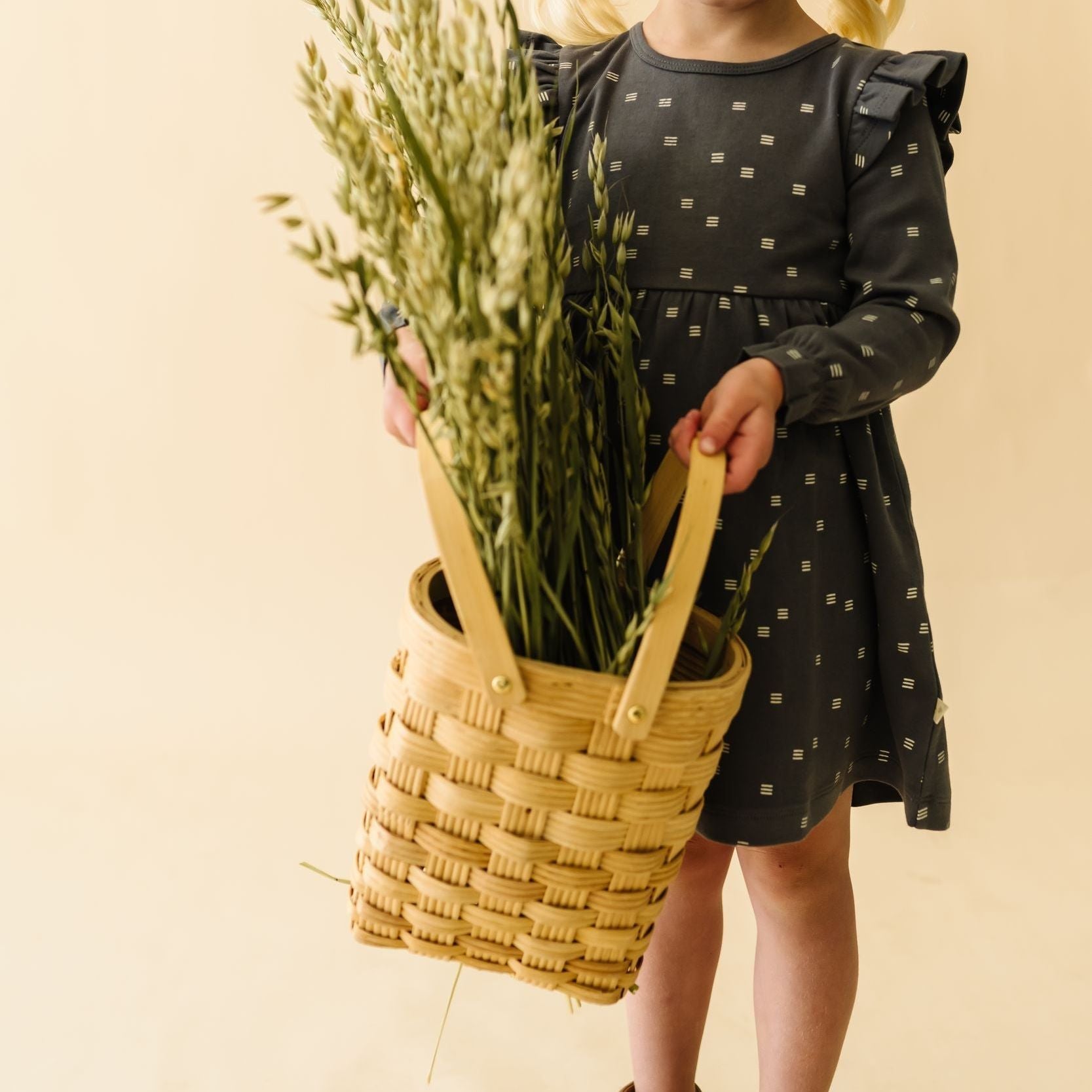 Organic Ruffle Dress - Tribe - Makemake Organics