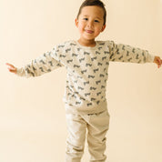 Organic Fleece Sweatshirt - Boo - Makemake Organics