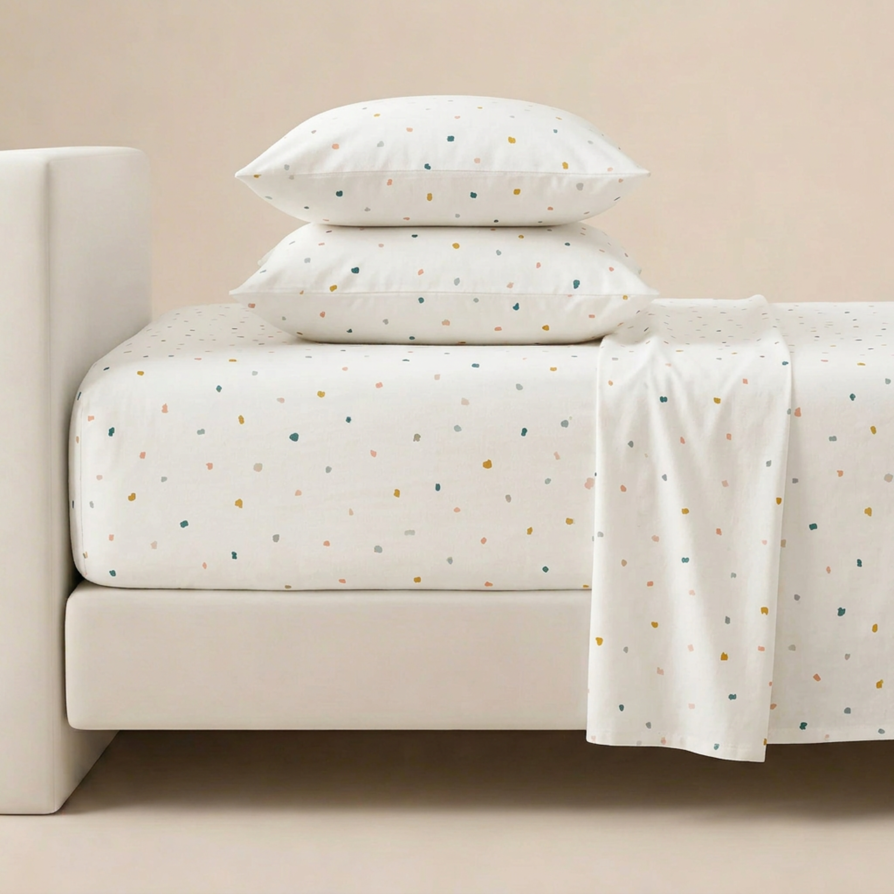 Organic Cotton Sheet Set - Dotty - Makemake Organics