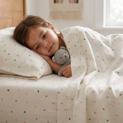 Organic Cotton Sheet Set - Dotty - Makemake Organics
