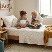 Organic Cotton Sheet Set - Dotty - Makemake Organics