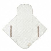 Organic Portable Changing Mat - Oat Stripes - Makemake Organics