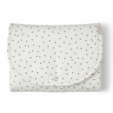 Organic Portable Changing Mat - Navy Flecks
