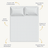 Organic Cotton Sheet Set - Gingham - Open Box - Makemake Organics