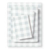 Organic Cotton Sheet Set - Gingham - Open Box - Makemake Organics