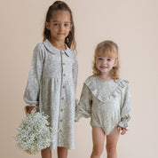 Organic Collared Dress - Wildsage - Makemake Organics