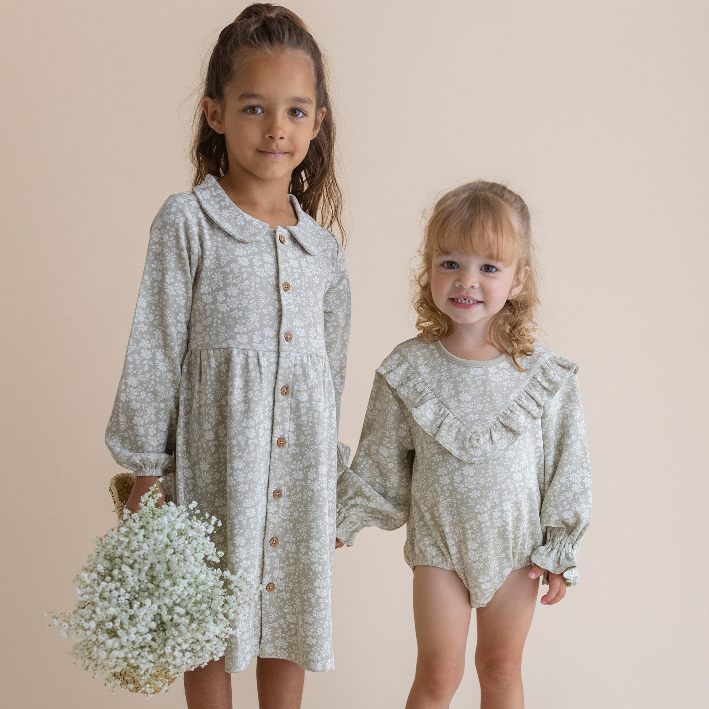 Organic Collared Dress - Wildsage - Makemake Organics