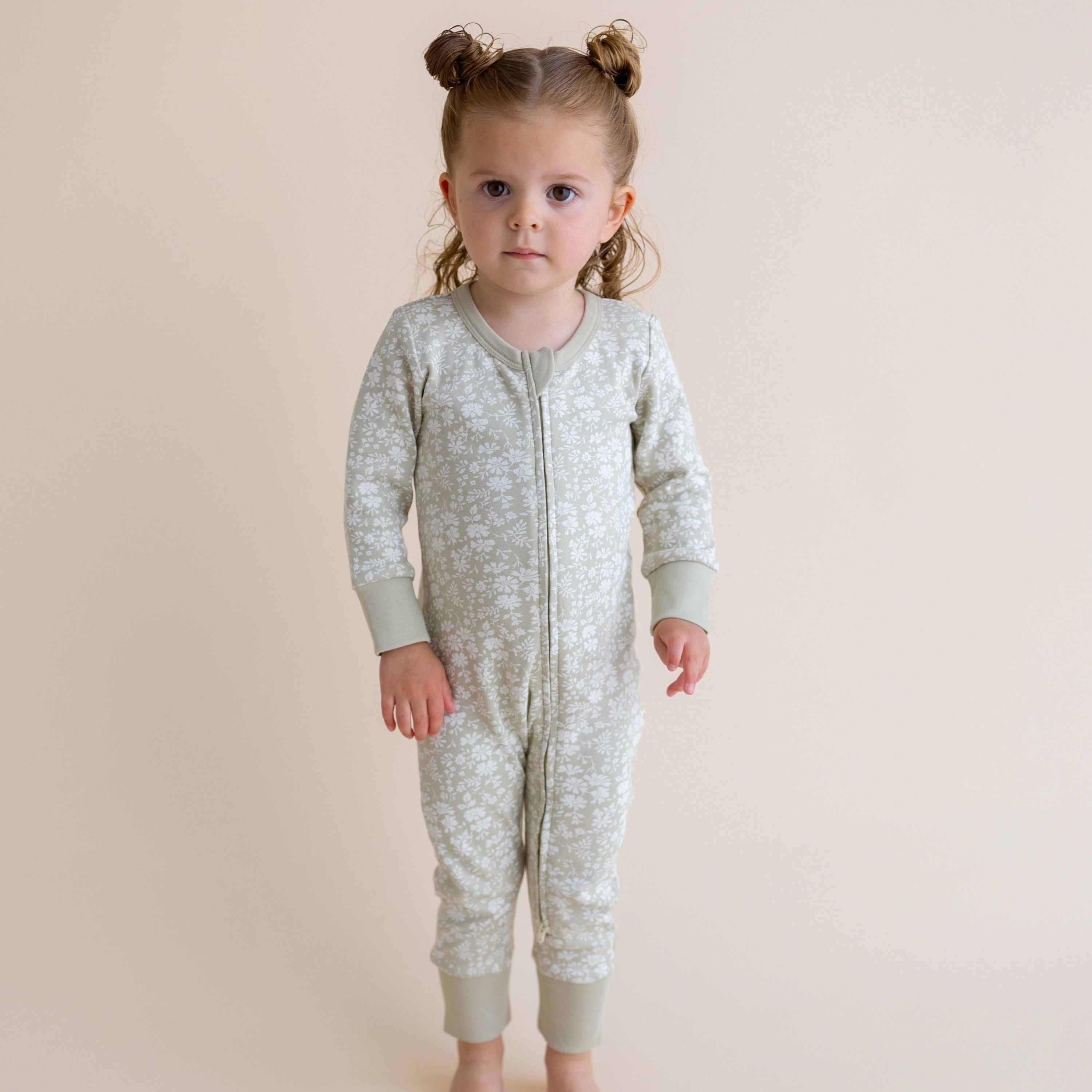 Organic 2-Way Zip Romper - Wildsage - Makemake Organics