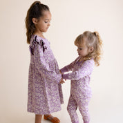 Organic 2-Way Zip Romper - Thistle - Makemake Organics