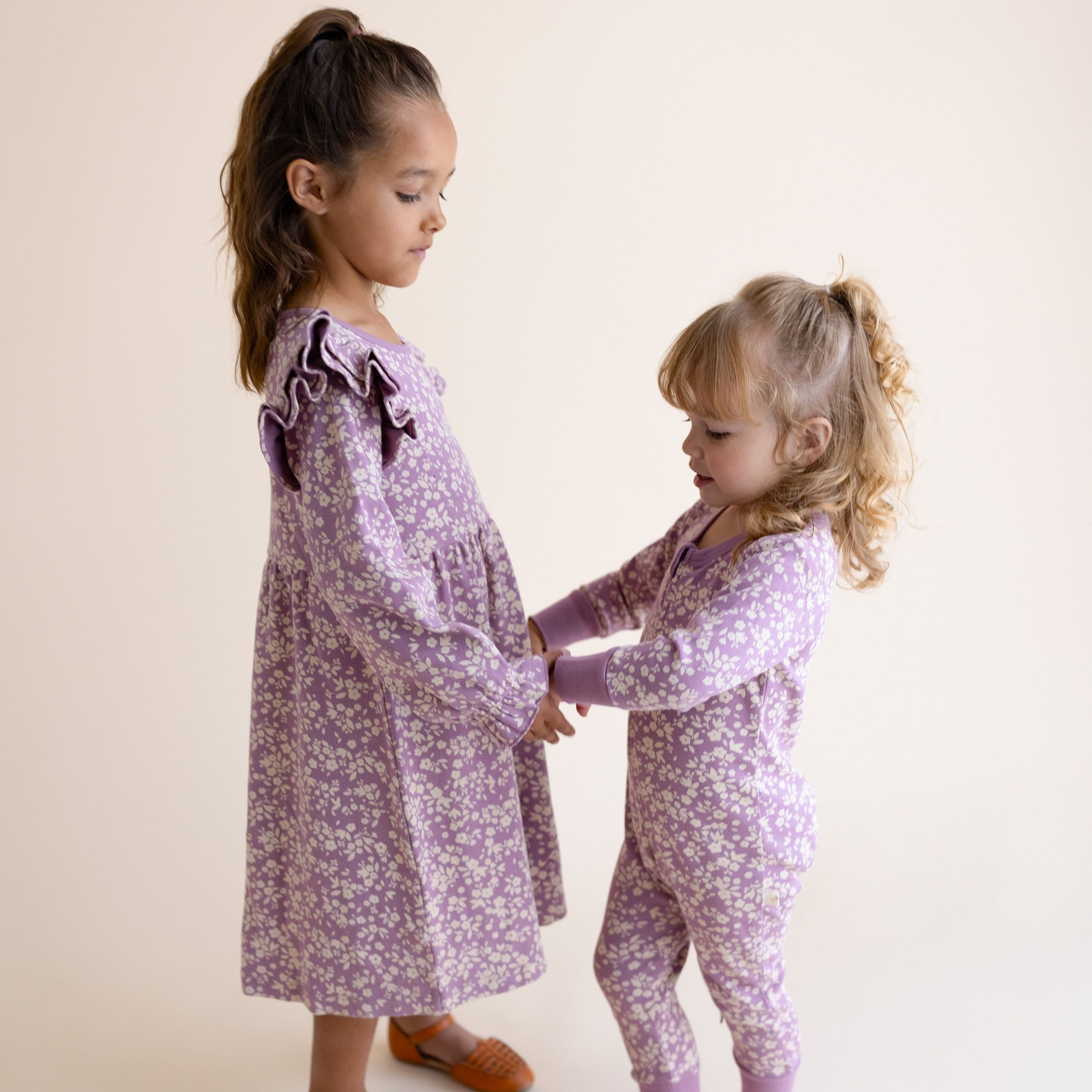 Organic 2-Way Zip Romper - Thistle - Makemake Organics