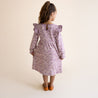 Organic Ruffle Sleeve Dress - Thistle - Makemake Organics