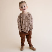 Organic Tee & Foldover Pants Set - Fox - Makemake Organics