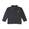 Organic Long Sleeve Polo - Hale Navy - Makemake Organics