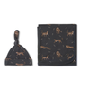 Organic Swaddle Blanket & Hat Set - Leopard - Makemake Organics