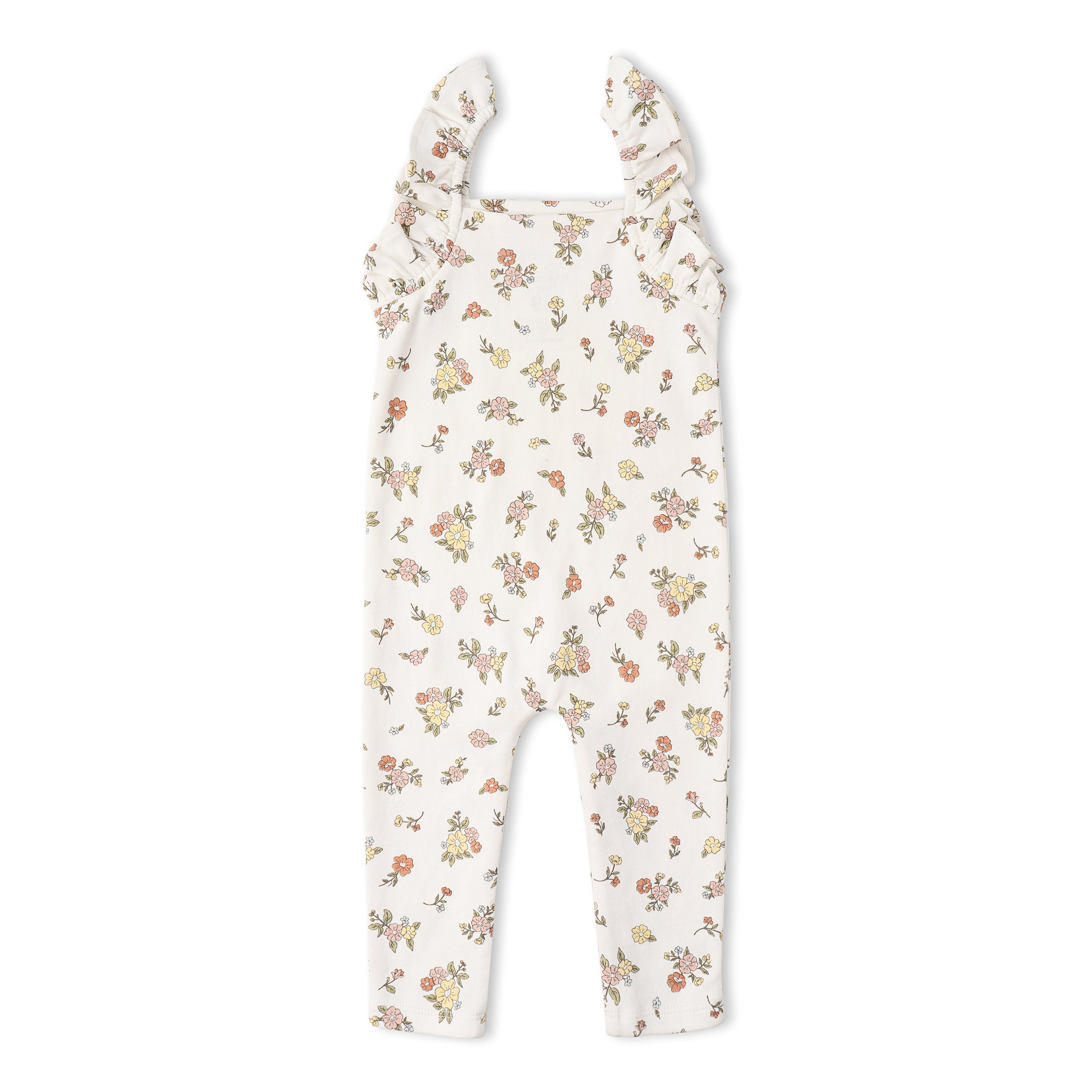 Organic Flutter Romper - Meadow - Makemake Organics