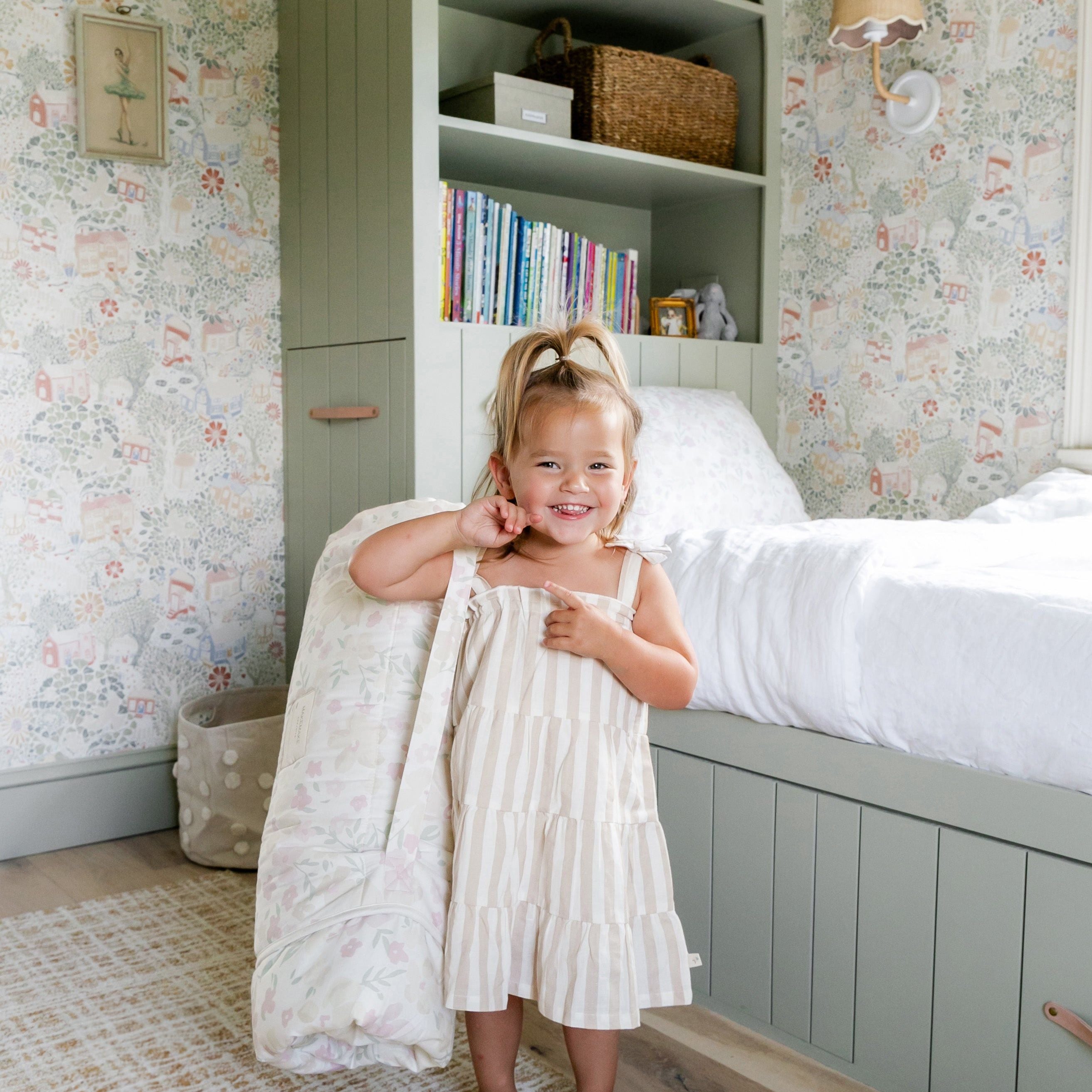 Organic Cozy Comfort Nap Mat - Blossom - Makemake Organics