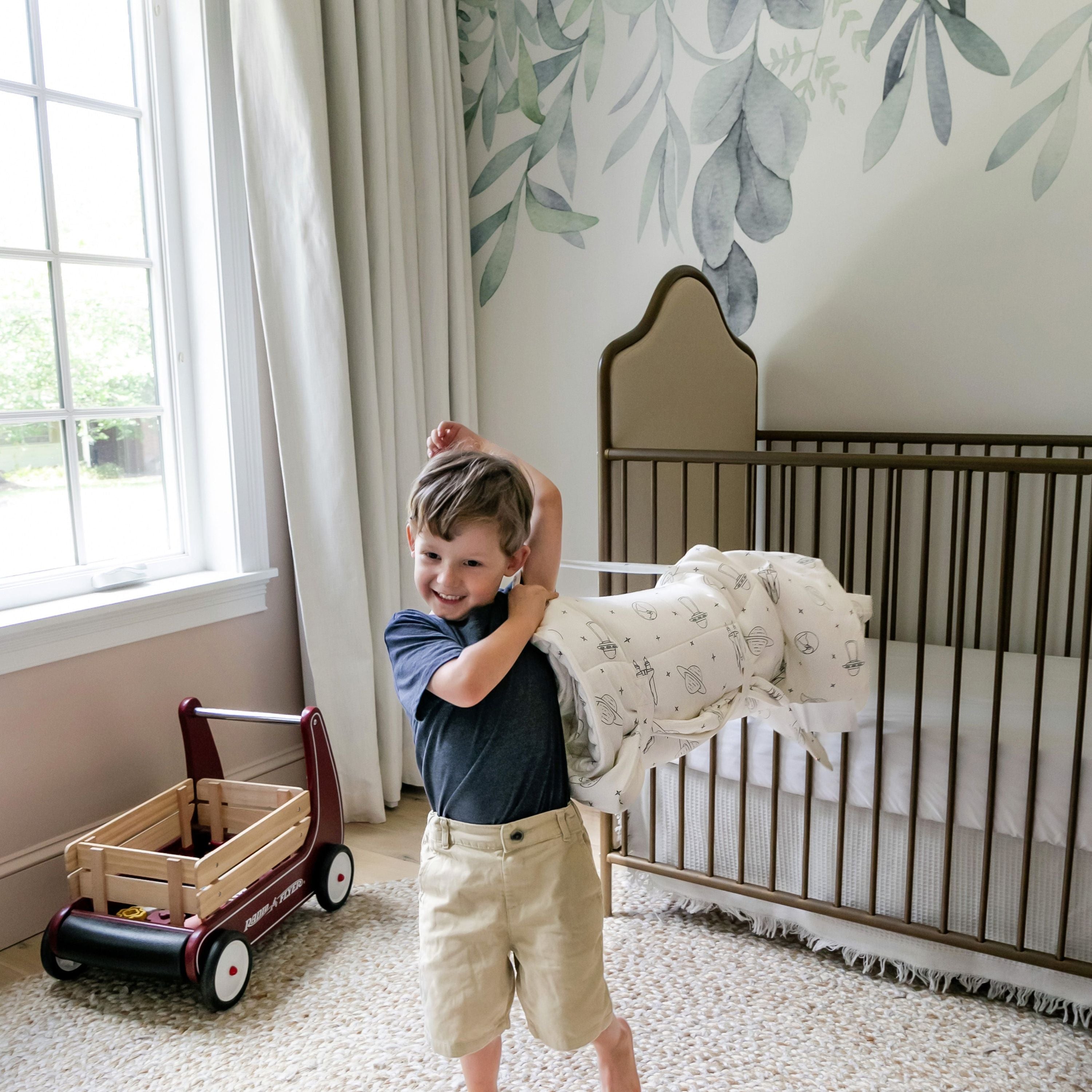 Organic Cozy Comfort Nap Mat - Astro - Makemake Organics