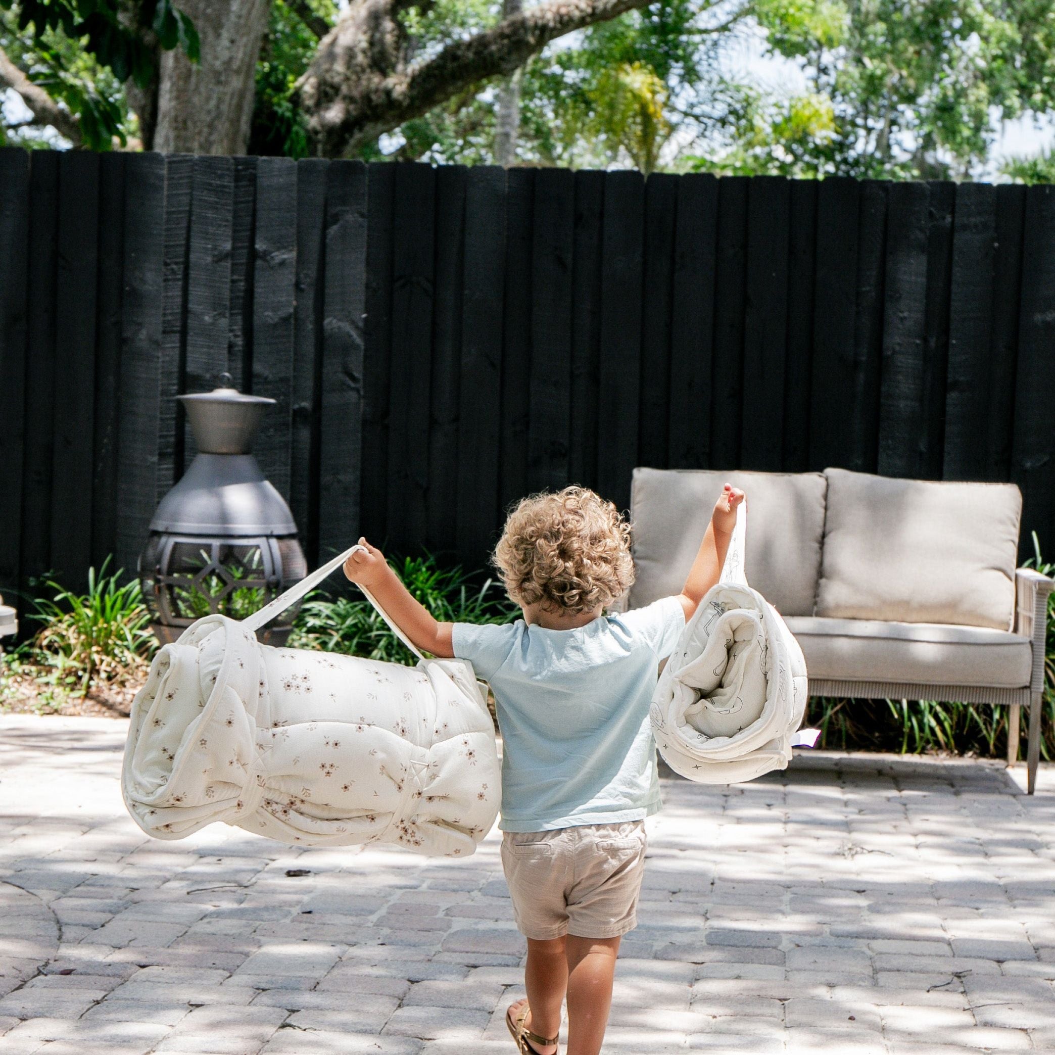 Organic Cozy Comfort Nap Mat - Astro - Makemake Organics