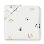 Organic Kids Fitted Sheet - Rainbow - Makemake Organics
