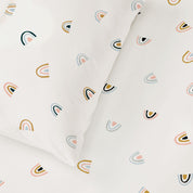 Organic Kids Fitted Sheet - Rainbow - Makemake Organics