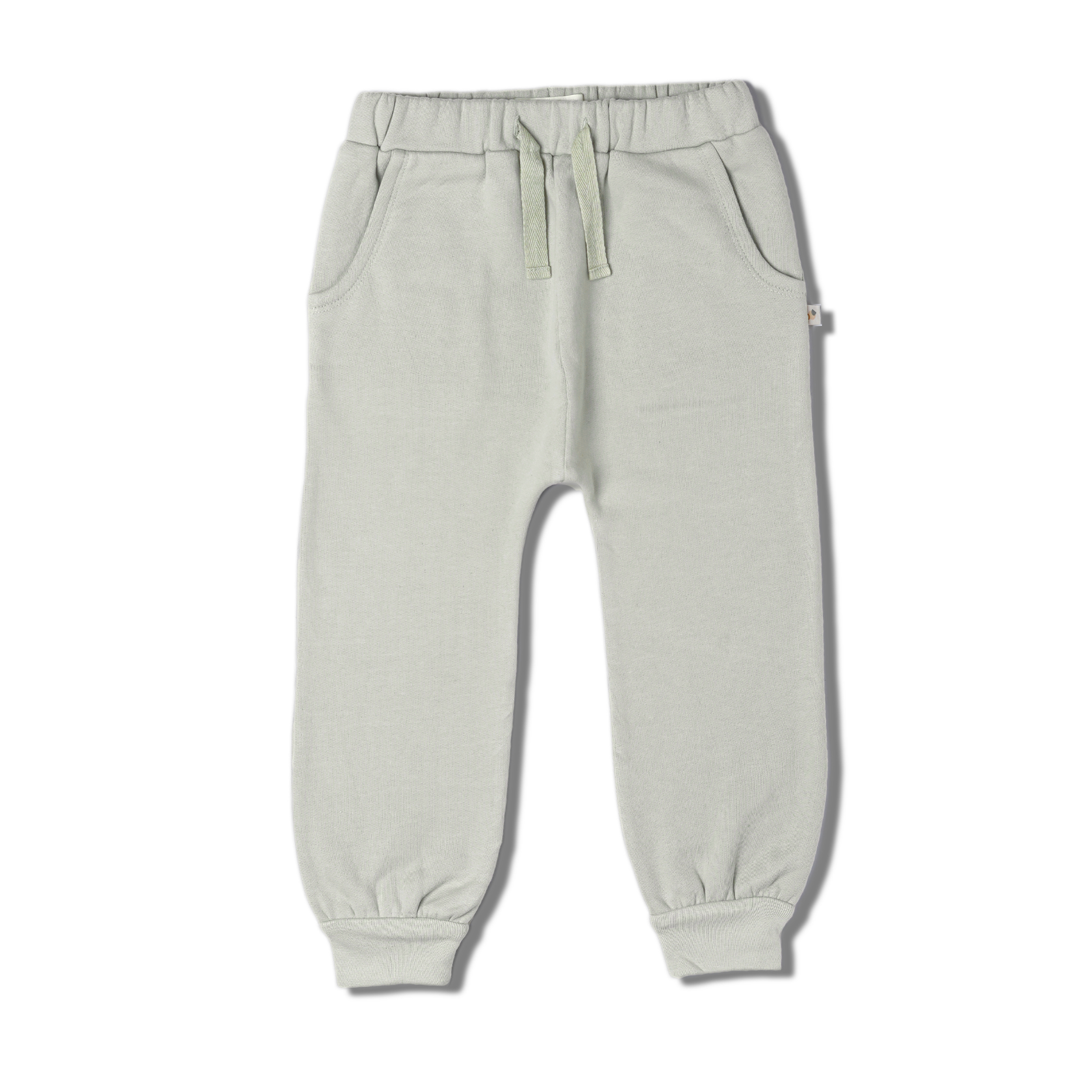 Organic Fleece Jogger Pants - Sage Green - Makemake Organics