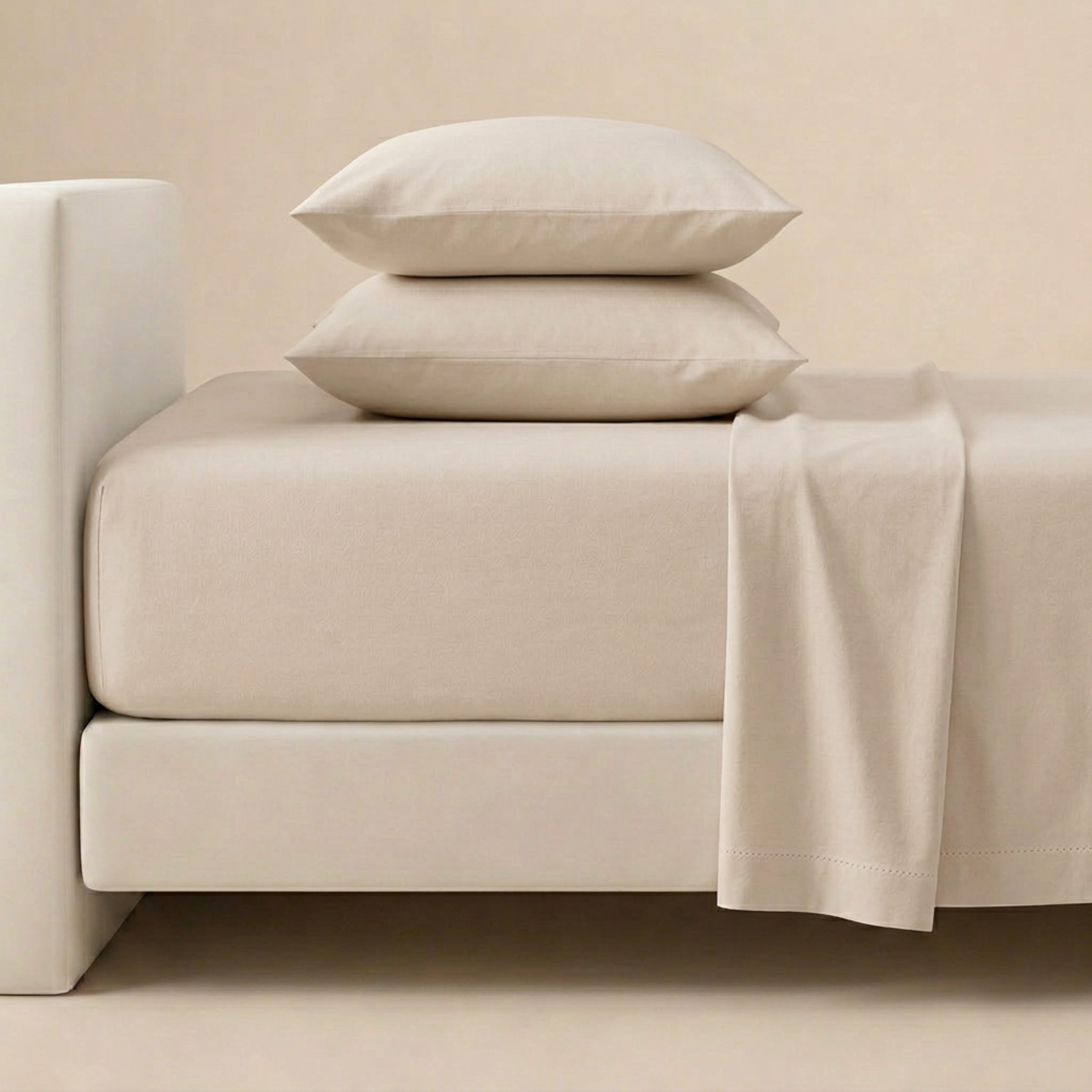 Organic Cotton Sheet Set - Taupe - Makemake Organics