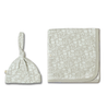 Organic Swaddle Blanket & Hat Set - Wildsage - Makemake Organics