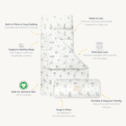 Organic Cozy Comfort Nap Mat - Astro - Makemake Organics