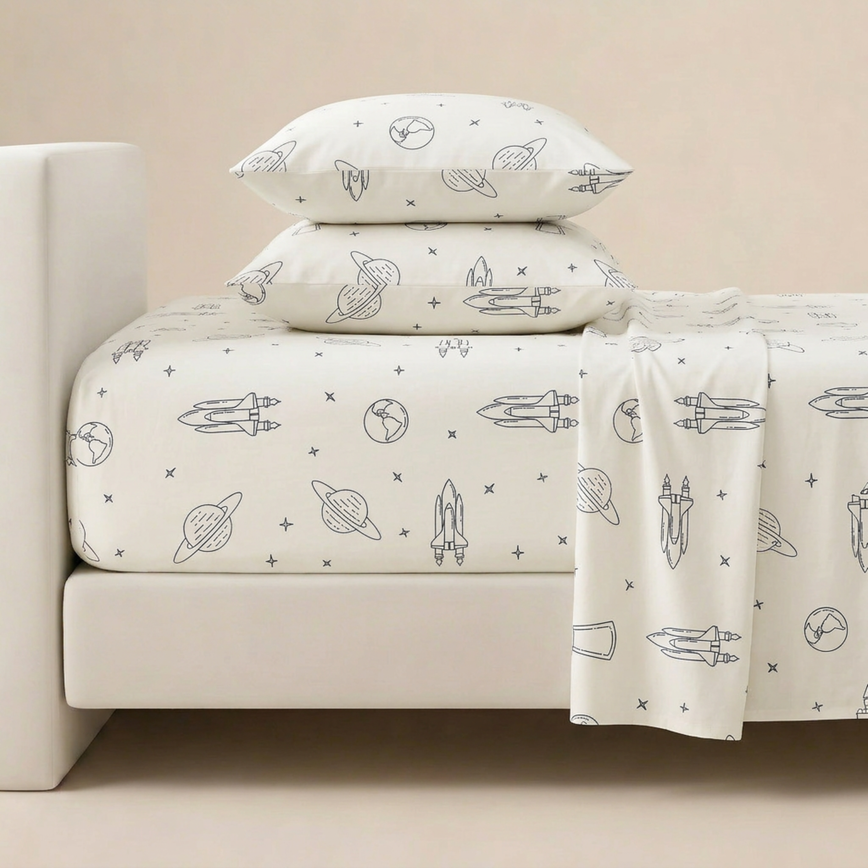 Organic Cotton Sheet Set - Astro - Makemake Organics
