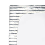 Organic Changing Pad Cover - Navy Stripes - Makemake Organics