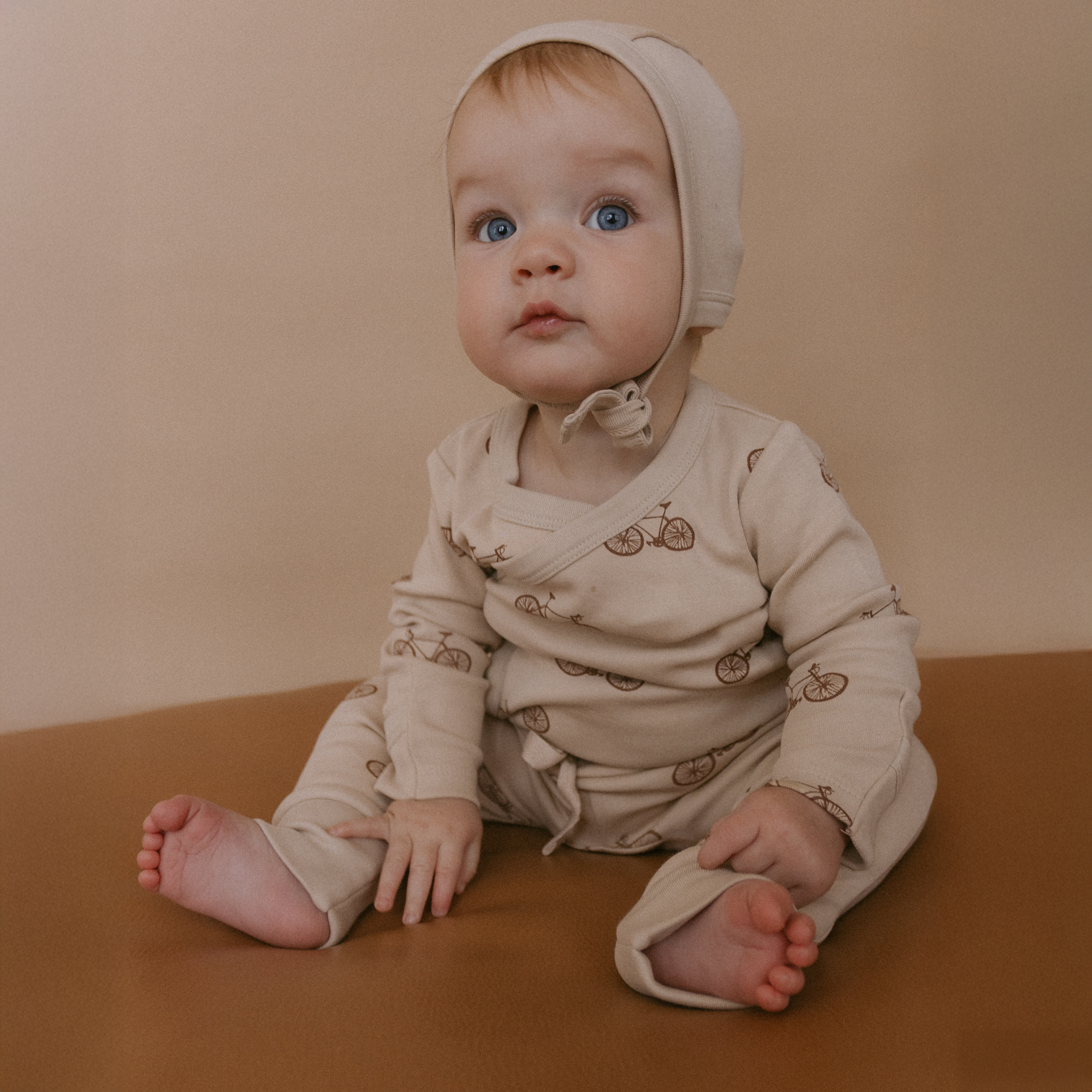 Organic Kimono Onesie & Pants Set - Bicycle - Makemake Organics