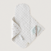 Organic Cotton Portable Changing Mat - Bloom - Makemake Organics