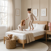 Organic Kids Fitted Sheet - Bloom - Makemake Organics