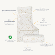 Organic Cozy Comfort Nap Mat - Bloom - Makemake Organics