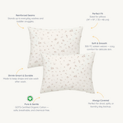 Organic Toddler Pillowcase - Bloom