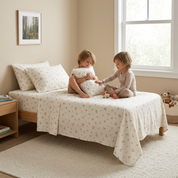 Organic Cotton Sheet Set - Bloom - Makemake Organics