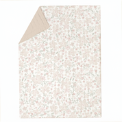 Organic Kids Quilt - Blossom & Taupe - Makemake Organics