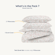 Organic Duvet Cover - Blossom - Makemake Organics