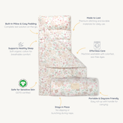 Organic Cozy Comfort Nap Mat - Blossom - Makemake Organics