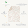 Organic Kids Quilt - Blossom & Taupe - Makemake Organics